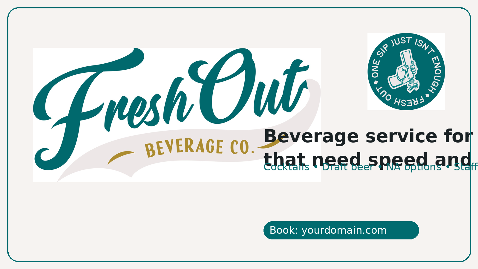 Fresh Out hero banner